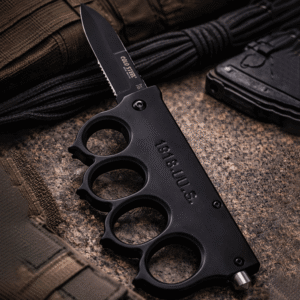 Navaja Manopla Asistida Negra