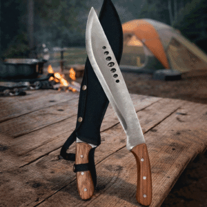 Machete Kukri 51 Cm Cacha Madera Con Vaina Cordura Madera