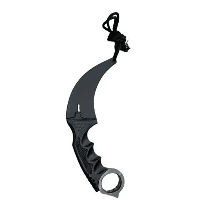 Kerambit Cuchillo Táctico Karambit Curvo Csgo Funda Negro