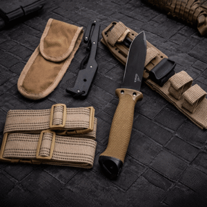 Cuchillo Táctico Militar Rompevidrio, Afilador Y Cortacinto