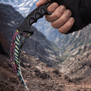 Kerambit Cuchillo Táctico Karambit Curvo Csgo Funda Multicolor