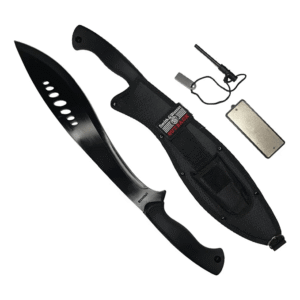 Machete Kukri Full Tang Mango Ergonómico Afilador/pedernal