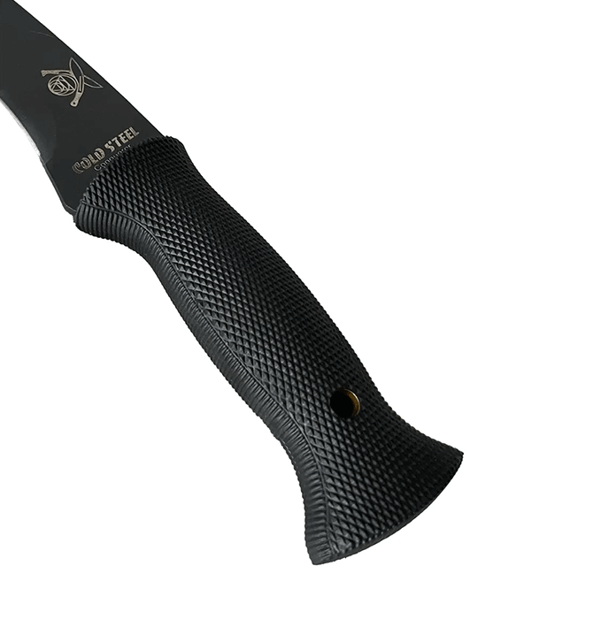 Machete Kukri Táctico De Acero Negro Con Mango Ergonómico