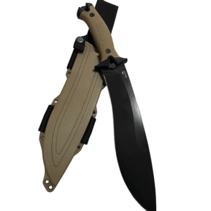 Machete Cuchillo Táctico Acero Carbono Camping Outdoor Coyote