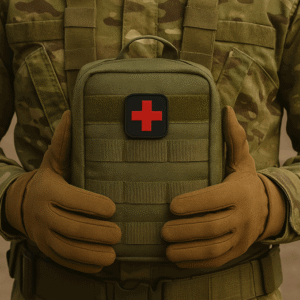 Kit Supervivencia Militar Botiquín Primeros Auxilios Pouch Verde