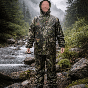 Piloto Equipo Para Lluvia Con Capucha Camuflado Caza Pesca Verde