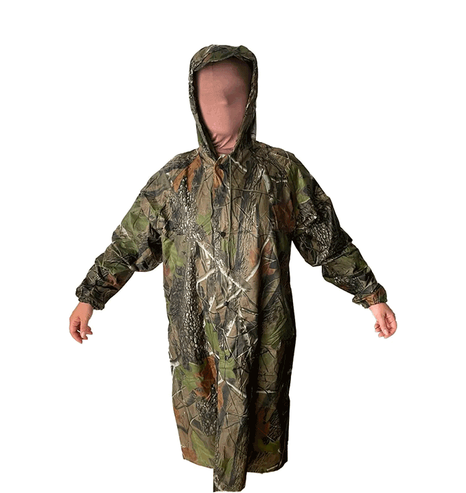 Piloto Capa Impermeable Con Capucha Camuflado