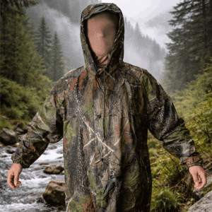 Piloto Capa Impermeable Con Capucha Camuflado