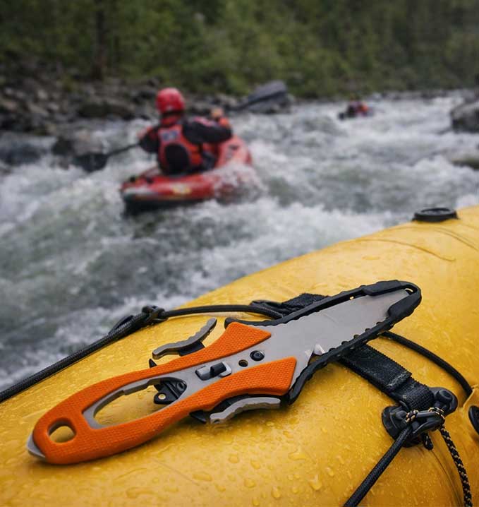 Cuchillo de Rescate NRS Pilot Knife para Kayak y Rafting