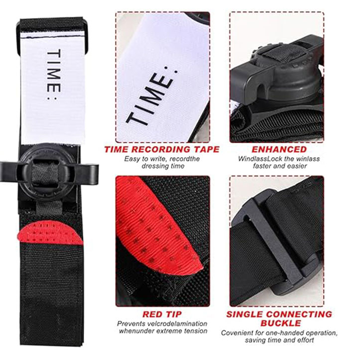 Torniquete Emergencia Primeros Auxilios Control Hemorragias