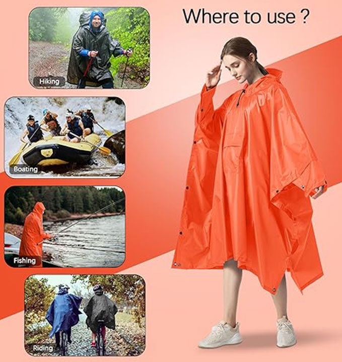 Poncho Capa Impermeable Outdoor y Camping | Wardhouse