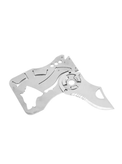 Tarjeta navaja multiuso 9 en 1 de acero inoxidable con cuchilla y herramientas EDC