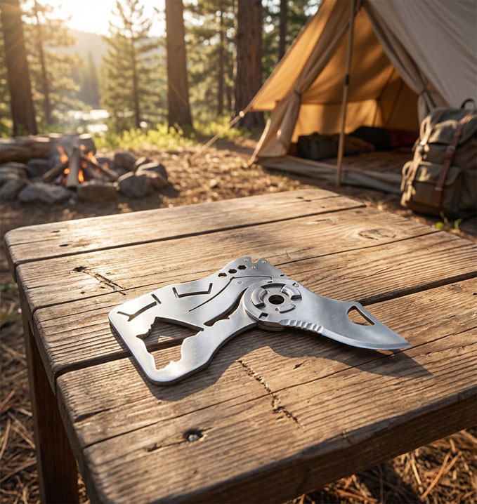 Tarjeta Navaja Multiuso 9 en 1 EDC de Supervivencia | Wardhouse